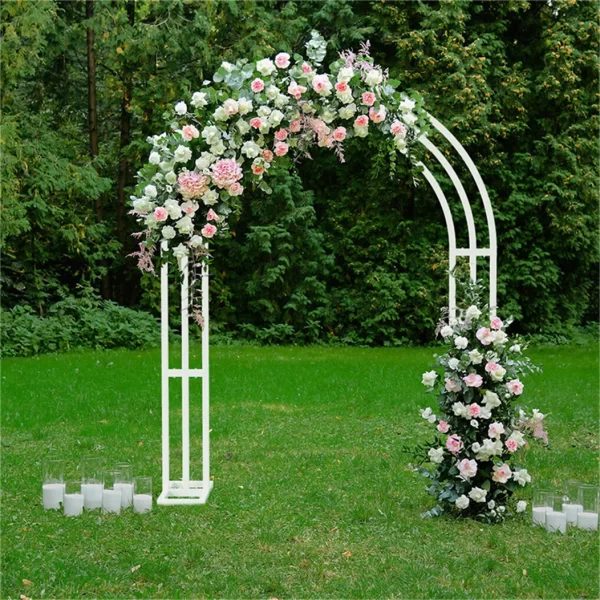 Large White Wedding Arch Stand 3 Layer