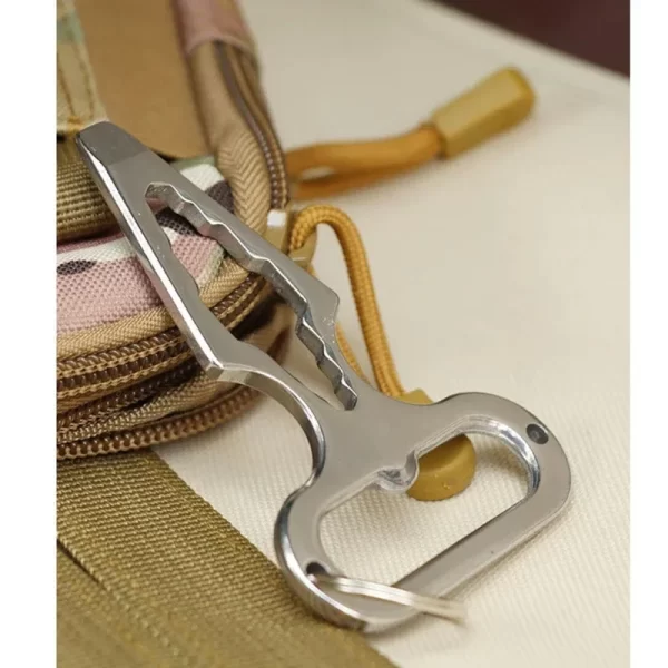 Outdoor EDC Survival Tool, Multifunctional Self-defense Spike,Wrench,Bottle Opener,Keychains - Image 10