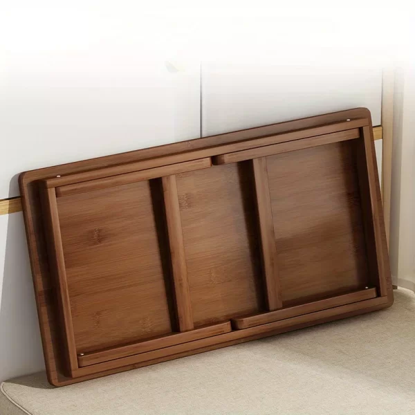 Versatile Foldable Coffee Table - Brown, Bamboo Top - Image 2