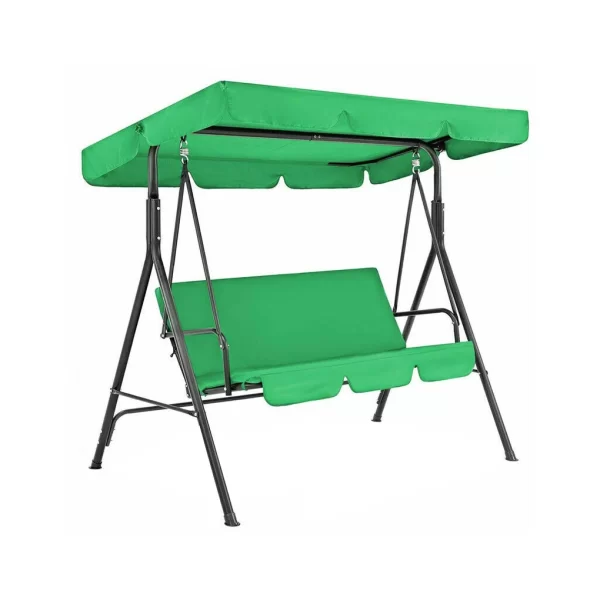 2pcs/set 210D Patio Swing Cover Set Waterproof UV-resistant Swing Canopy Seat Top Awning 190*132*15cm - Image 11