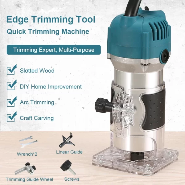 800WElectric Trimmer Wood Router Machine Woodworking - Image 12