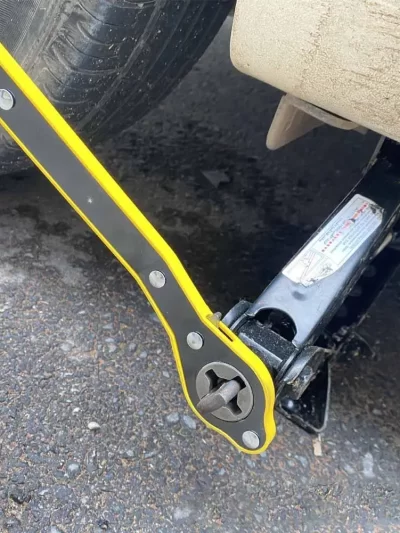 Car Labor-saving Car Jack Garage Tire Wheel Lug Wrench Scissor Handle Labor-Saving Wrench