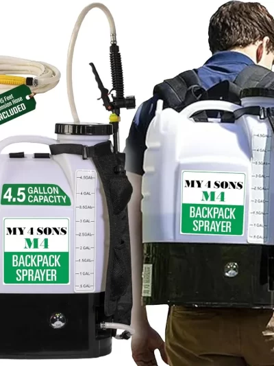 MY4SONS  4-Gallon Battery Powered Backpack Sprayer