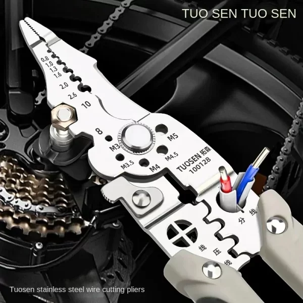 Outdoor Multi Functional Electrician Pliers for Wire Splitting and Stripping
