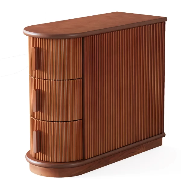 Tribesigns End Table Round Solid Wood Sofa Bedside Narrow Bedroom Side Table - Image 7