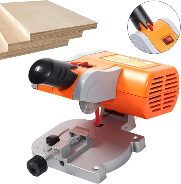 Mini Bench Cut-off Miter Saw Set 110V Power with 2" Blade 1/2" Cuting Depth Cutter