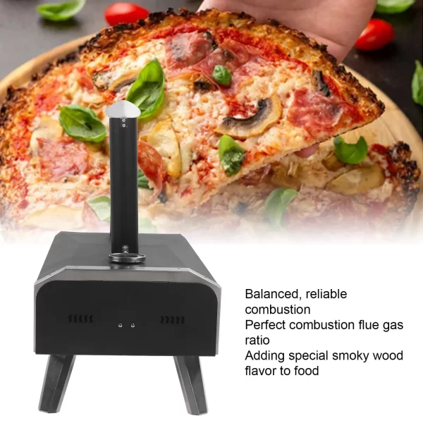 Outdoor Pizza Oven Wood Fired Maker Outside Stove 12in - Image 15