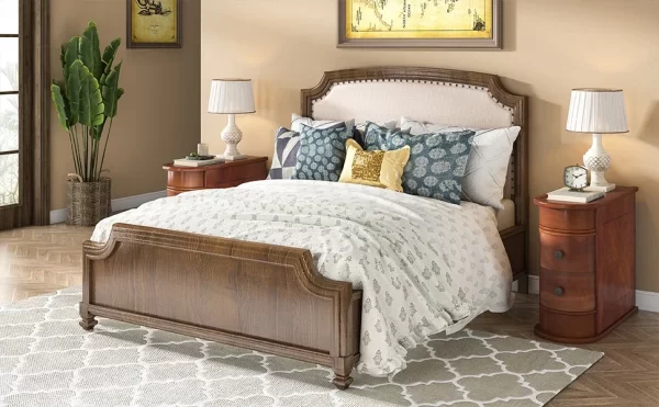 Tribesigns End Table Round Solid Wood Sofa Bedside Narrow Bedroom Side Table - Image 10