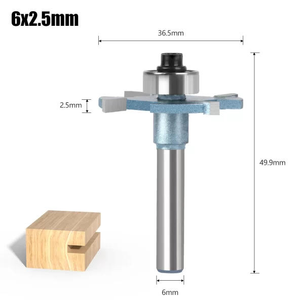 Wood Router 1/4in 6mm Shank Straight End Mill Trimmer Cleaning Flush Trim Corner Round Cove Box Bits - Image 8