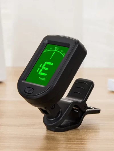 Clip-On Tuner Bass Violin Ukulele Tuner Clip On Guitar Tuner for Guitar/Bass/Violin/Ukulele