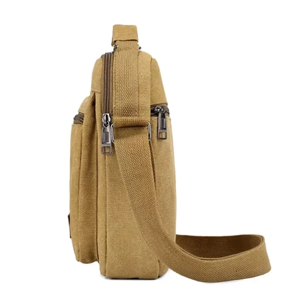 Multi Pockets Men Shoulder Bags Creative Tote Canvas - Image 15