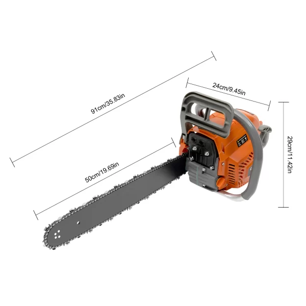 20 Inch 58CC Chainsaw Gasoline Powered Engine - Image 7