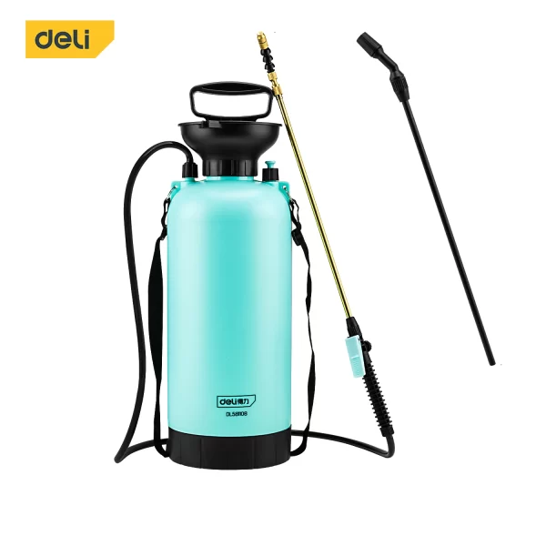 Deli 8L Garden Pressure Sprayer,Durable and Adjustable Spraying Tool
