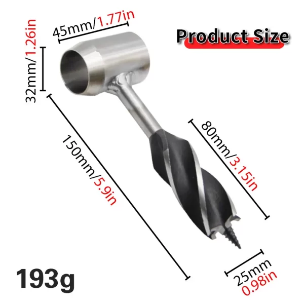 Outdoor Carpenter Drill Bits for Camping Survival Tools Drilling Holes Chopping Wood - Image 2