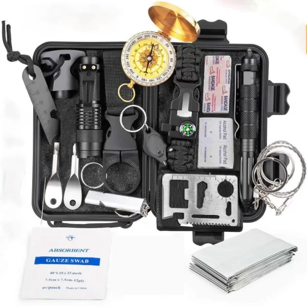 Survival kit set military outdoor travel mini camping tools aid kit emergency - Image 7