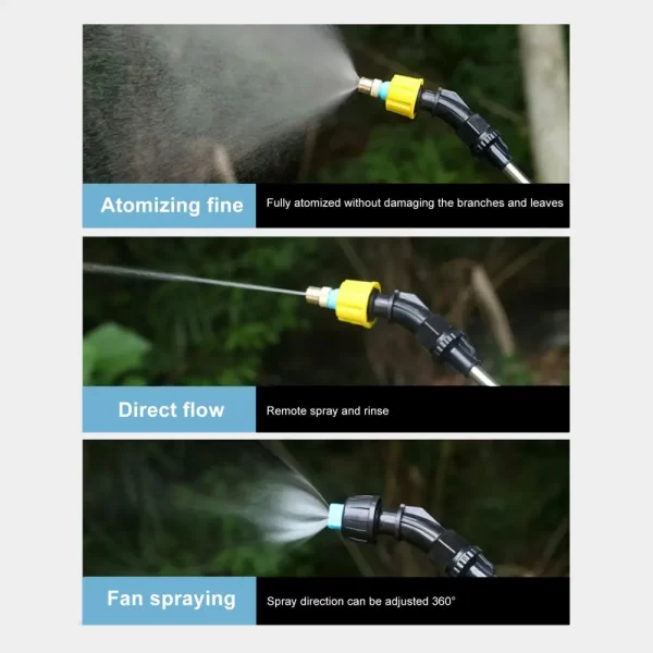 5L/8L Garden Electric Sprayer Backpack Sprayer with Shoulder Strap Telescopic Wand 2 Nozzles Battery Powered Sprayer - Image 5