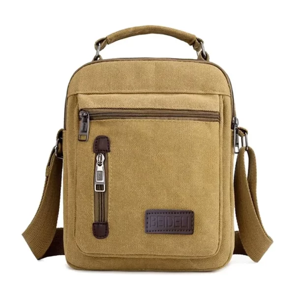 Multi Pockets Men Shoulder Bags Creative Tote Canvas - Image 8