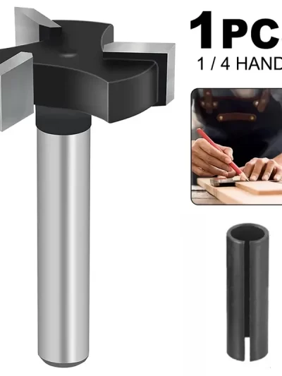 1/4 Shank Woodworking Milling Cutter T Shaped Slotting Cutter