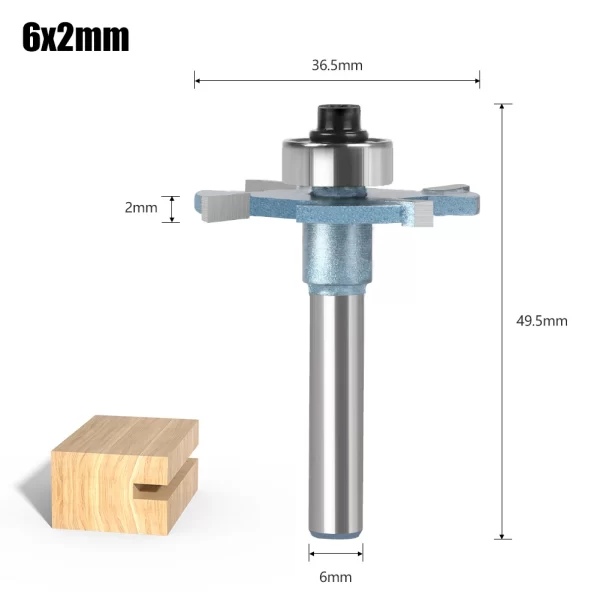 Wood Router 1/4in 6mm Shank Straight End Mill Trimmer Cleaning Flush Trim Corner Round Cove Box Bits - Image 9