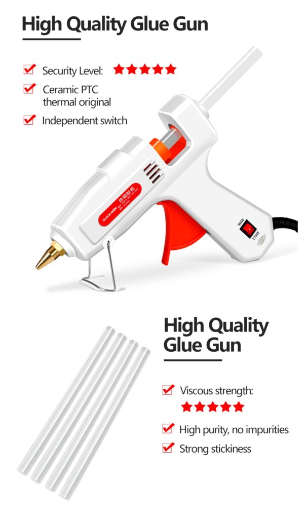 50/70W Hot Melt Glue Gun Power Stick Big Hand Tool - Image 21
