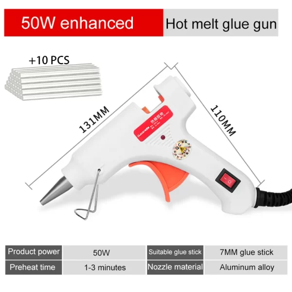 50/70W Hot Melt Glue Gun Power Stick Big Hand Tool - Image 11