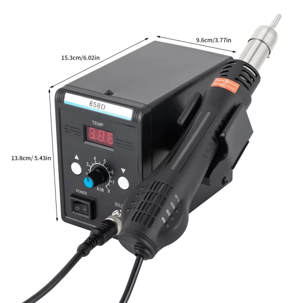 700W Hot Air Rework SMD Soldering Station - Image 10