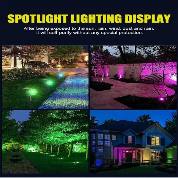 1~4Pack Solar Light Outdoor Adjustable 9LED Spotlight - Image 6