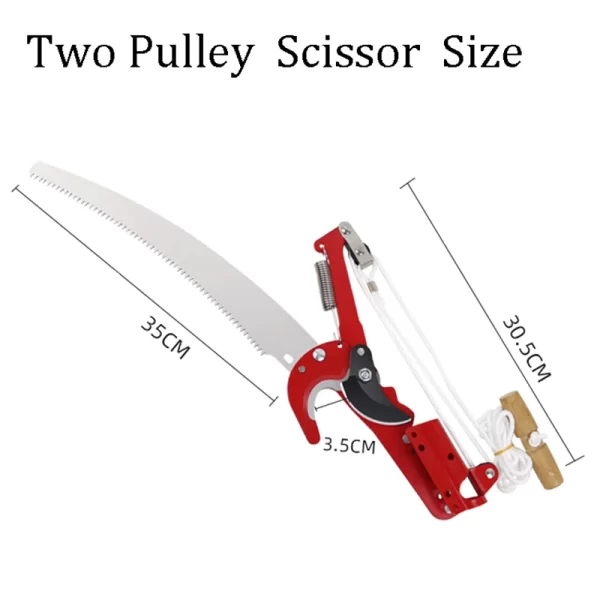High Altitude Three Pulley Pruning Scissors Without Rod - Image 10