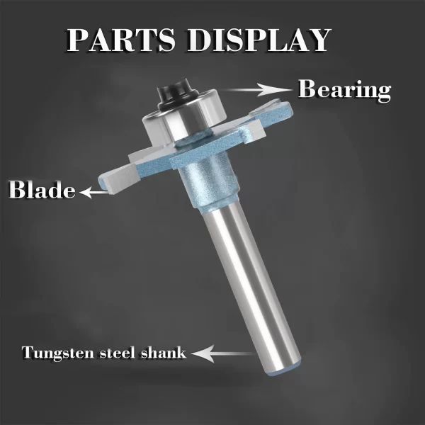 Wood Router 1/4in 6mm Shank Straight End Mill Trimmer Cleaning Flush Trim Corner Round Cove Box Bits - Image 18