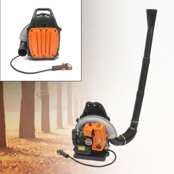 Gasoline-Powered Backpack Leaf Blower, 65CC Engine,2.7KW Power, Air-Cooled System - Image 4