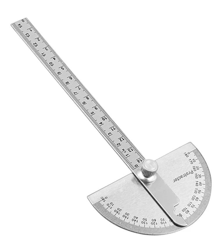 Angle Meter Measure Protractor Ruler Metal Finder 180 Degree Guage - Image 14