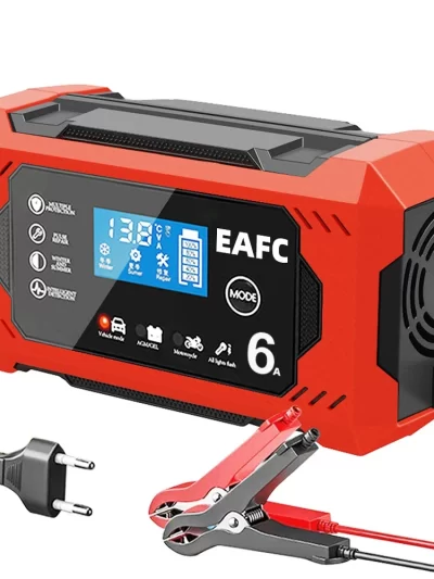 Car Battery Charger 12V 6A Intelligent Fast Charging