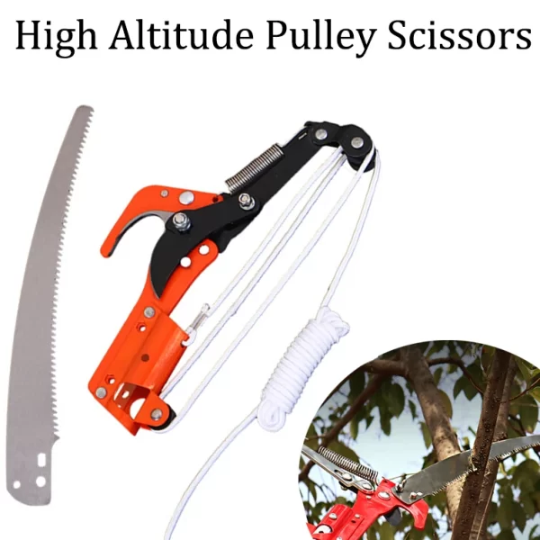 High Altitude Three Pulley Pruning Scissors Without Rod - Image 9