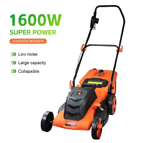 1200W/1600W Hand Push Weeder High Power Electric Lawn Mower