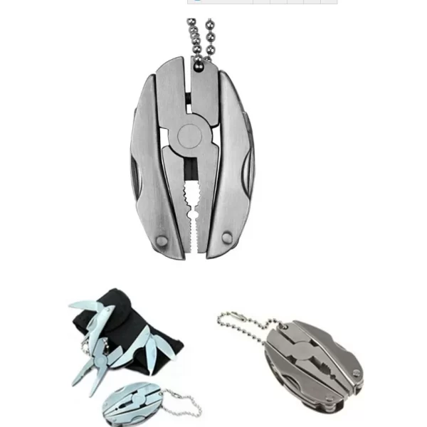 EDC Tools Travel Kits Portable Multifunction Folding Plier Stainless Steel Foldaway Knife - Image 5
