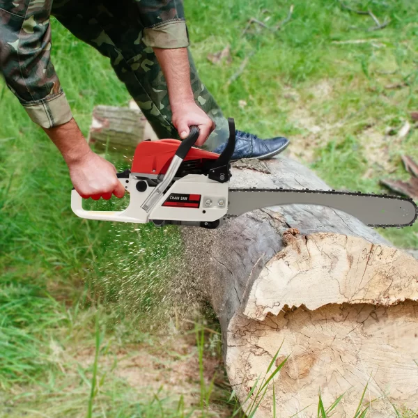 20 Inch 52CC Gasoline Chainsaw 2000W 2-Stroke Engine Gas Powered Chain Saw - Image 4