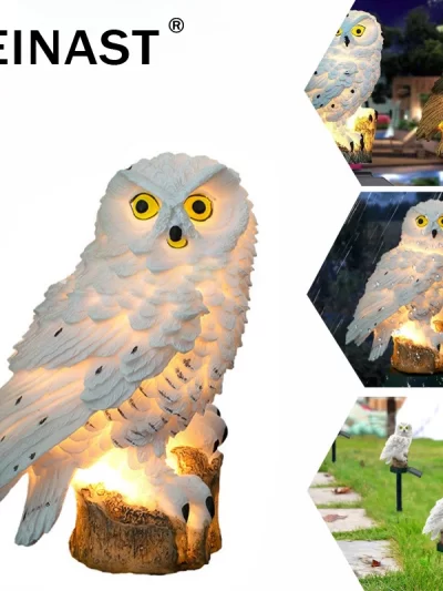 Solar Lights Solar Powered LED Owl Garden Lights