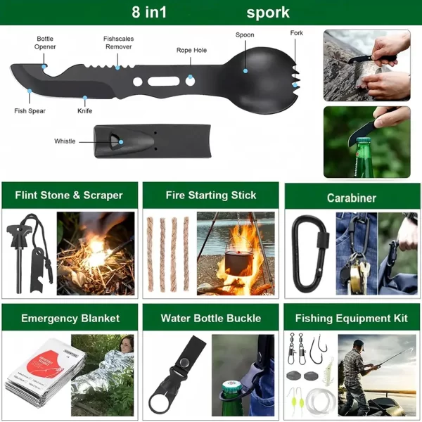 Outdoor Supplies Camping Emergency Equipment Camping Survival Tool Set - Image 4