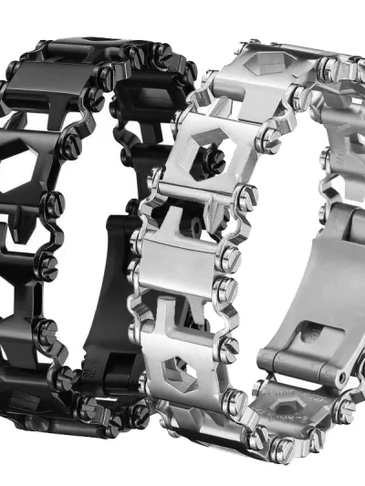 Survival Multitools Silver Bracelet  Stainless Steel Bracelet