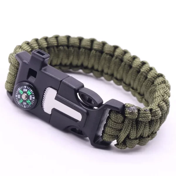 Outdoor  Survival Umbrella Rope SOS Bracelet Emergency Rescue Bracelet Compass