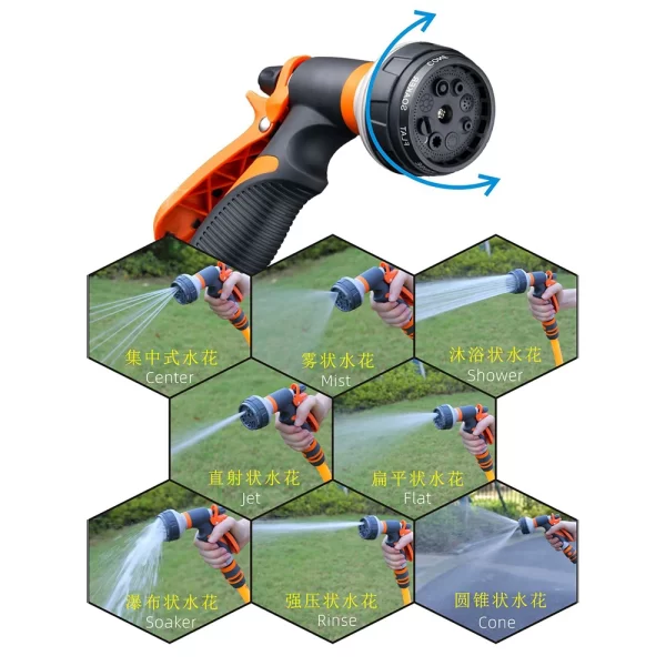 Watering Gun Garden 8 Modes High Pressure Sprayer - Image 3