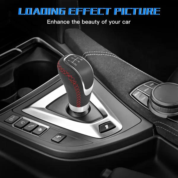 Car PU Leather 5 Speed Shifter Lever With Gear Knob Manual Transmission Gear Shift Knob Car Accessories - Image 13