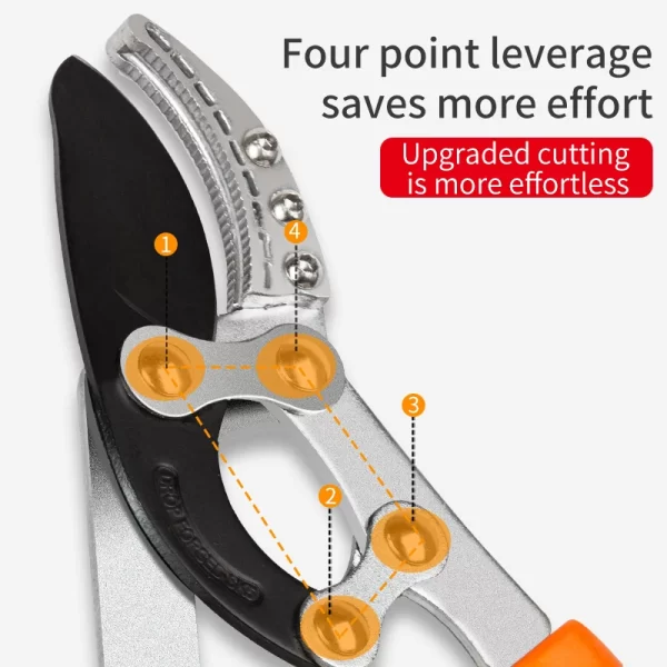 ZHENG QI Garden Branch Scissors Stretchable SK5 Steel Gardening Fruit Tree Pruning Shears - Image 12