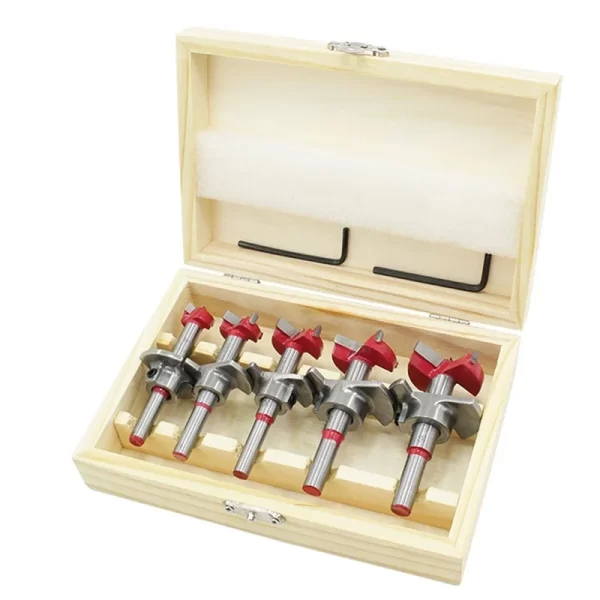 Woodworking Hole Opener Set Positioning Hard Alloy Flat Wing Drill Adjustable Hinge Hole Expander 15-35mm - Image 7