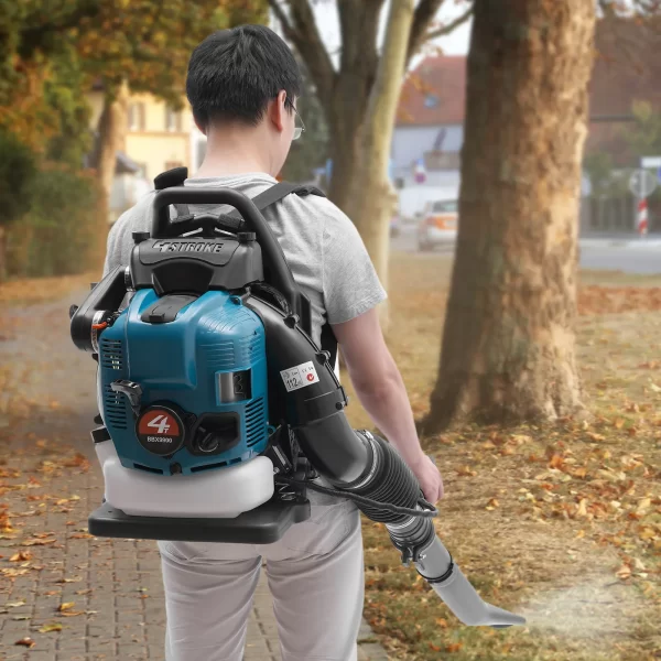 75.6CC 4 Stroke Backpack Leaf Blower 2.6KW Gasoline Powered