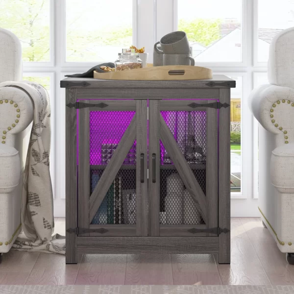 24" Farmhouse End Table, Large Sofa Side Table - Image 10