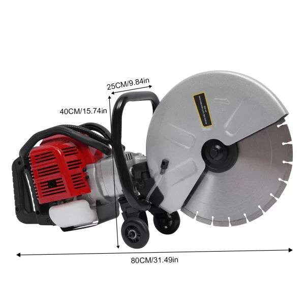 1400w Gasoline Concrete Cutting Saw Concrete Wet Saw Blade - Image 6