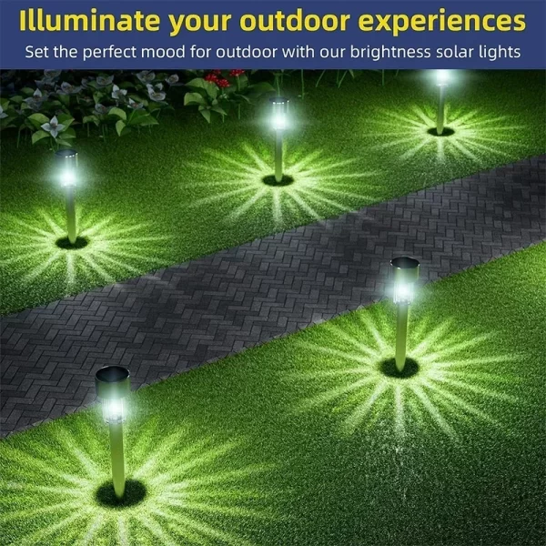 Solar Outdoor Lights Garden Lamp Solar Powered Waterproof Landscape Path lights - Image 10