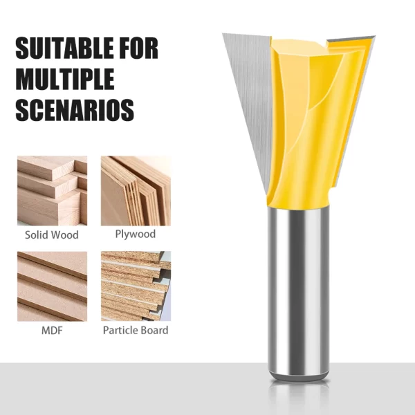 1Pcs 6mm 12mm Shank Dovetail Joint Router Bits Set Dovetail Joint Router Bits Set - Image 2