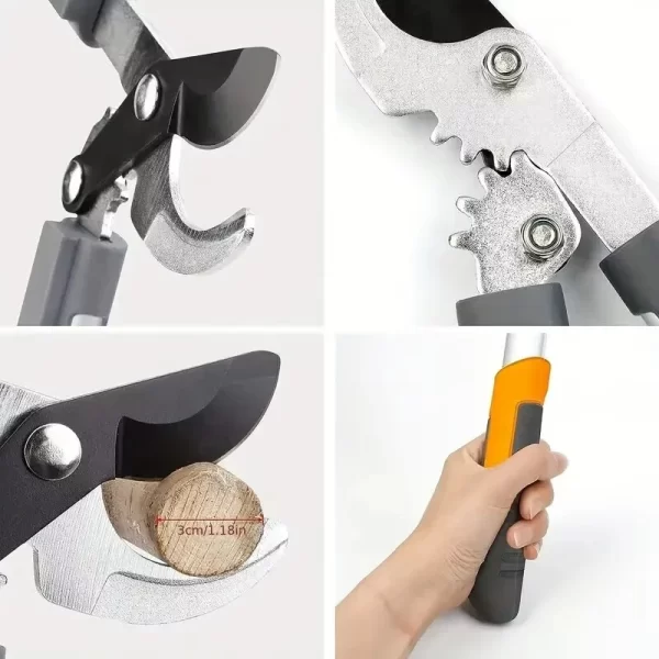 45cm Rough Branch Scissors,Sharp Wear-Resistant Non Slip Pruning Scissors Large Opening - Image 5